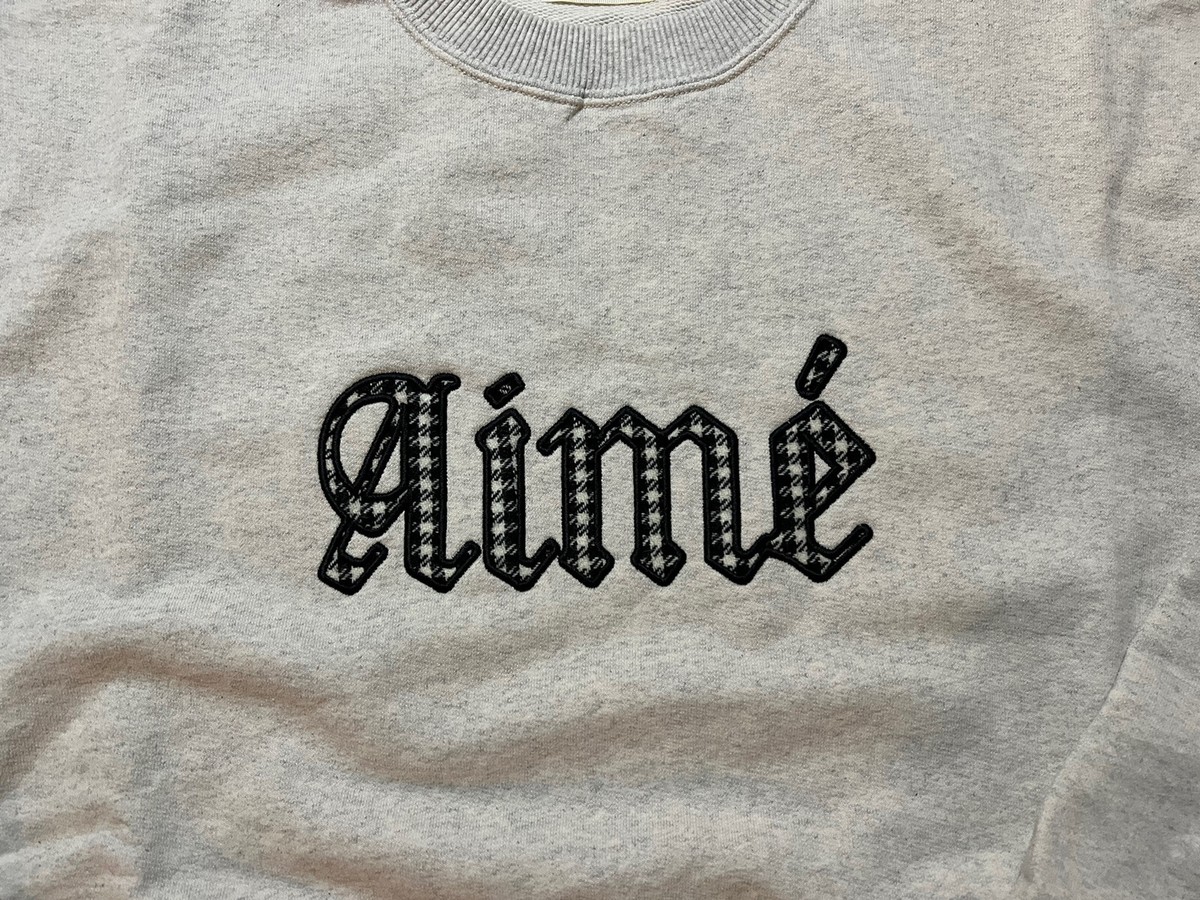 Aime Leon Dore ALD Houndstooth Appliqué Crewneck Sweatshirt FW22