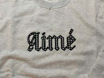 Aime Leon Dore ALD Houndstooth Appliqué Crewneck Sweatshirt FW22