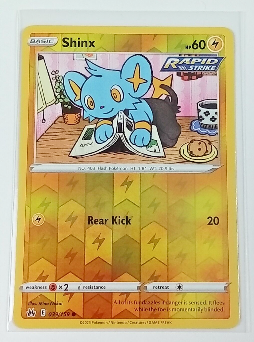 Shinx 39/159 Crown Zenith Reverse Holo Pokémon Card 2023 | eBay