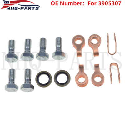 NEW Fuel Return line Banjo Bolt kit for Dodge Cummins 89-98 12v 4bt 6bt 6ct USA