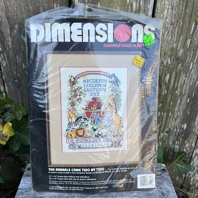 Dimensions Noah's Ark The Animals Came Two By TwoCounted Cross Stitch Kit  