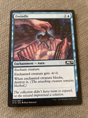 mtg 2019 cards Dwindle (053) 2019 M19 MTG Magic The Gathering L10266*
