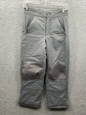 LL Bean Snow Pants Womens 10 Gray Insulated Ski Snowboard