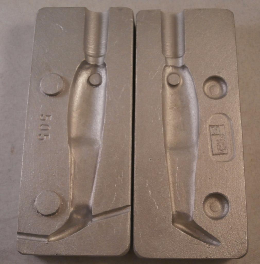 Aluminium  Mould for Latex/Rubber Gummi Fish  70mm  Excellent shad/lure,