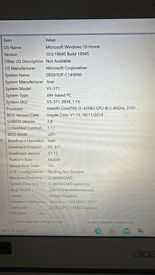 Acer Laptop 13 Inch - Image 4 of 4