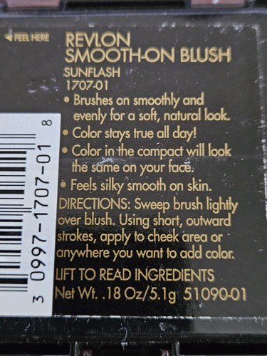 Revlon Smooth On Blush SUNFLASH .18oz - Picture 5 of 5