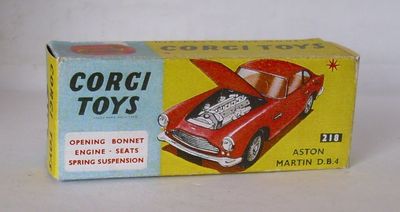 Repro Box Corgi Nr.218 Aston Martin DB4