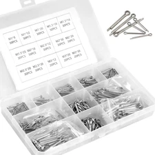 420Pcs Cotter Pin Assortment Kit Split Pin Fastener Clips Set Straight