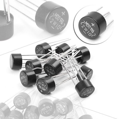 10pcs 2W10 2A Bridge Diode Rectifier Electronic Components DIY Kit Black New