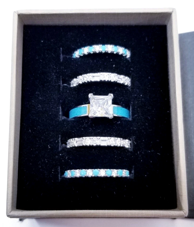 Anillos de asta The St. Genevieve Ultimate pila nupcial talla 8,5 Foto 2 de 4