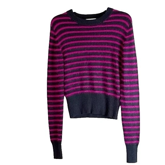 Suéteres para mujer a rayas de angora