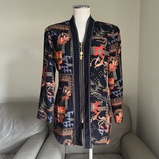 Dorothy Schoelen Platinum Sz S P Vintage Jacket Blazer Artsy Boho Art To Wear