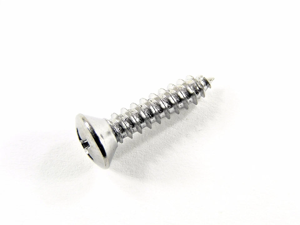 OLDSMOBILE Chrome Interior Screws- #8 x 3/4" Long- #8 Oval Head- 25 screws- #291 - Image 2 of 4