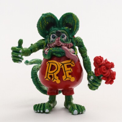 9cm Rat Fink Ed Roth Figure Pinstripe Art Mooneyes Hot Rod Planet
