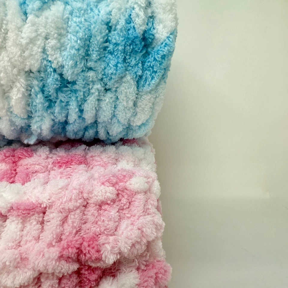 Cobertor macio feito à mão para bebê recém-nascido fio de chenille enviado dos EUA - Imagem 2 de 4