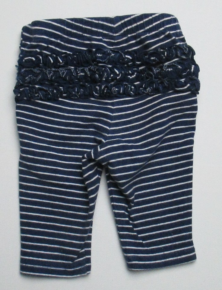 Infant Baby Girls 03 Months Old Navy Blue White Ruffle Pants eBay