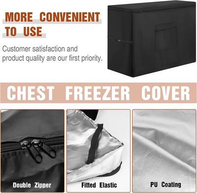 Freezers Chest 5 Cubic Feet YANGSHILEI Chest Deep Freezer Cover For 14 ...