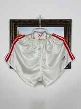Vintage Adidas 90's West Germany White Nylon Shorts Run Athletic Mens Rare Sz L