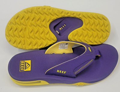Reef Mens Fanning Pregame Purple Gold 10 | eBay