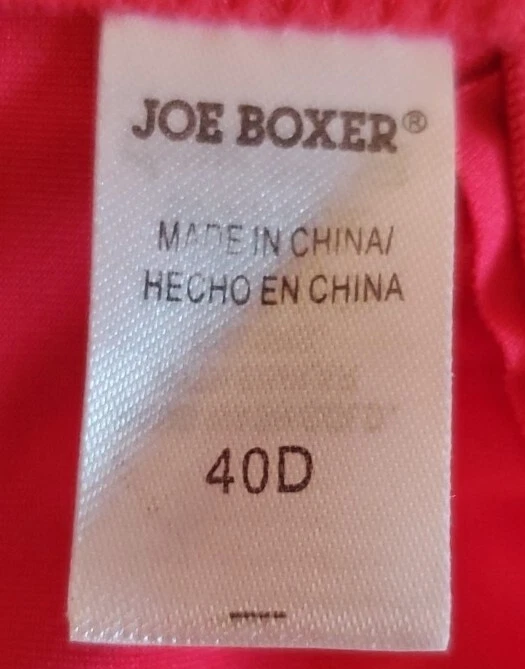 Sujetador push up Joe Boxer rojo soporte para mujer talla 40D Foto 4 de 4