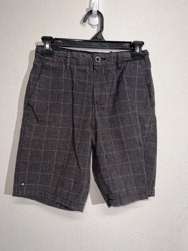 Micros Boys/ Teen Plaid Grey Shorts Size 12 Sports/ Outdoor Chino Los Angeles