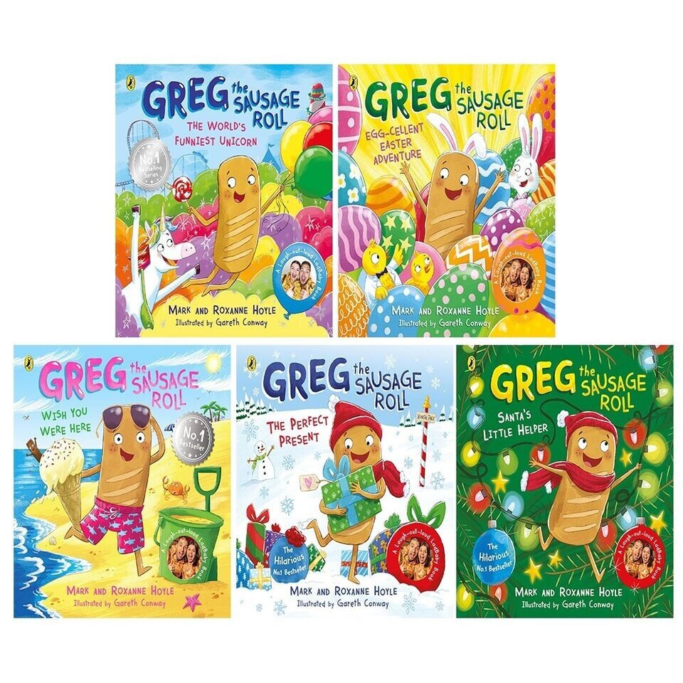 Greg the Sausage Roll 5 Books Collection Set by Mark Hoyle Egg-cellent Easter