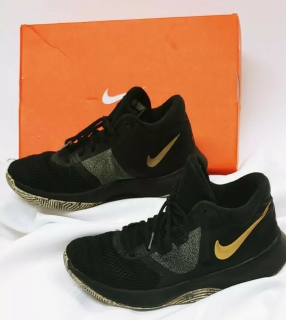 nike air precision 2 black and gold