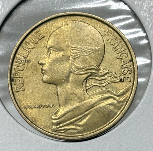 1972 France 10 Centimes Ten Semi Key - Picture 2 of 2