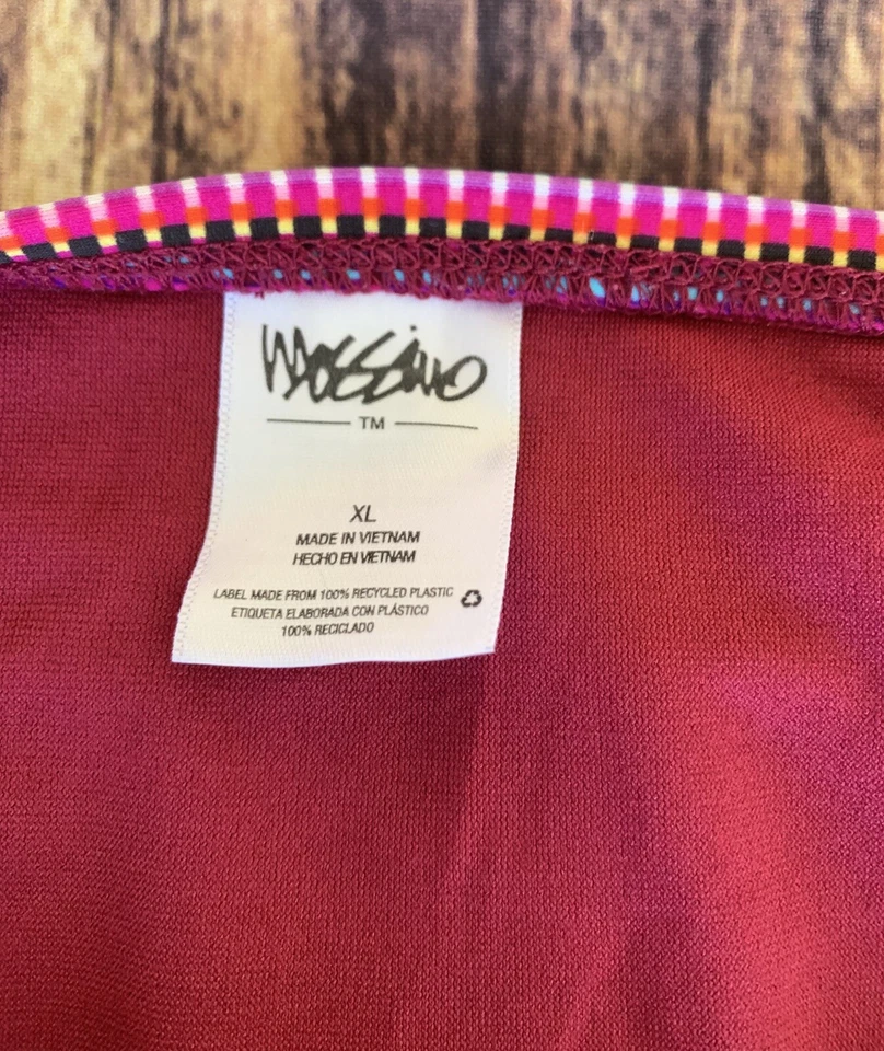 Parte inferior de bikini Mossimo para mujer multicolor forrada a rayas elástica talla: XL Foto 3 de 4