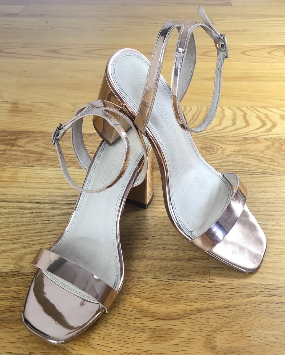 rose gold sandals wide fit