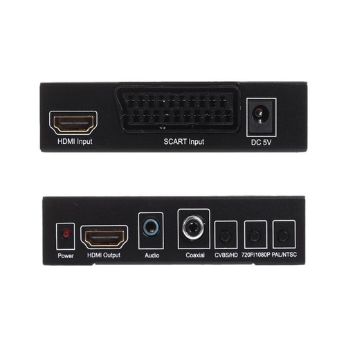 Adaptador HDMI a HDMI SCART a HDMI HD 1080P Video Audio Convertidor TV DVD + USB Z - Imagen 3 de 7