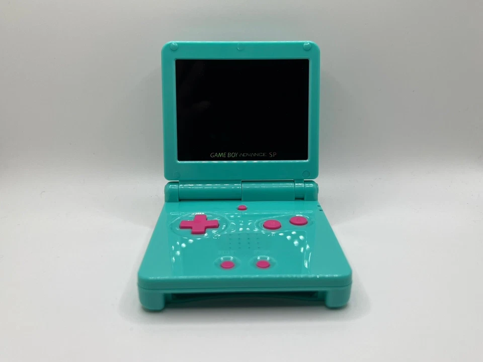 Nintendo Gameboy Advance SP | Modded | 3.0 IPS Display | Cotton Candy Shell - Image 3 of 4