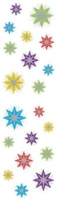 Mrs Grossman`s STARLIGHT   Reflections 2006 Stickers  sparkle glitter red blue