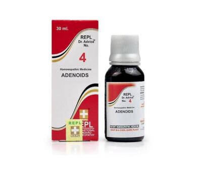 2 X  REPL Dr. Advice No 4  Homeopathy (Adenoids) (30ml)