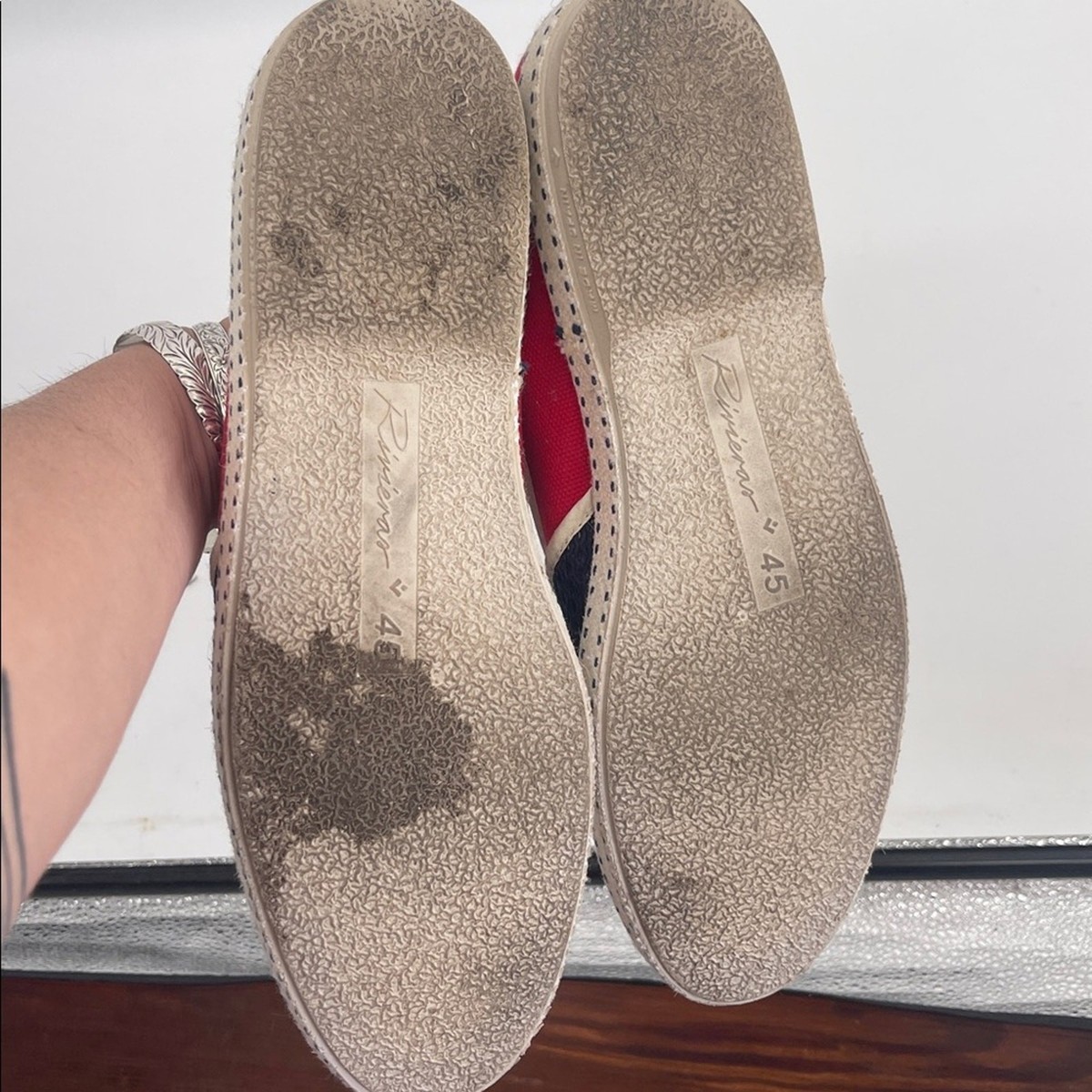 Rivieras Classic Match mesh patriotic red white and blue slip on shoes sz 45 Rivieras Casual Shoes for Men for sale | eBay main image 2