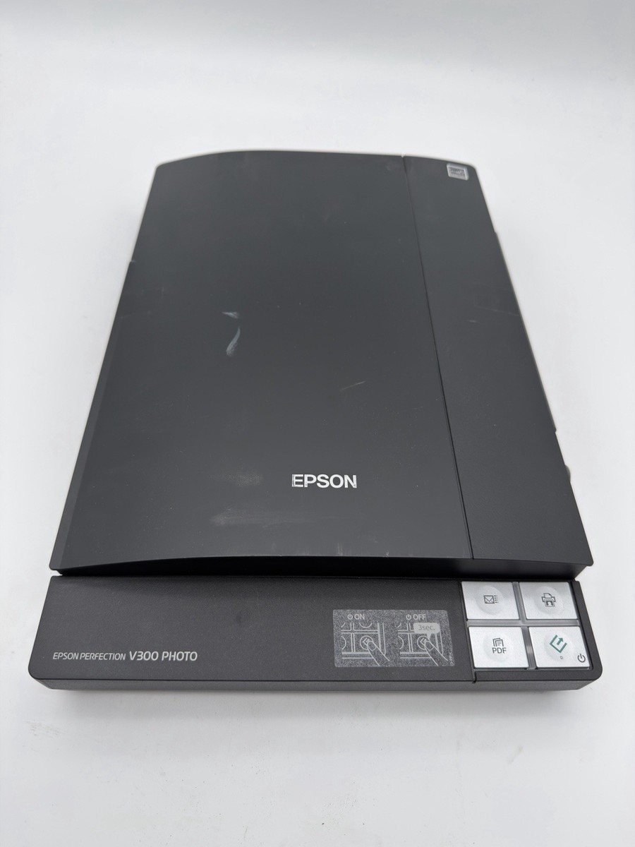 EPSON J232B Perfection V300 Photo Black Scanner (NO AC Adapter