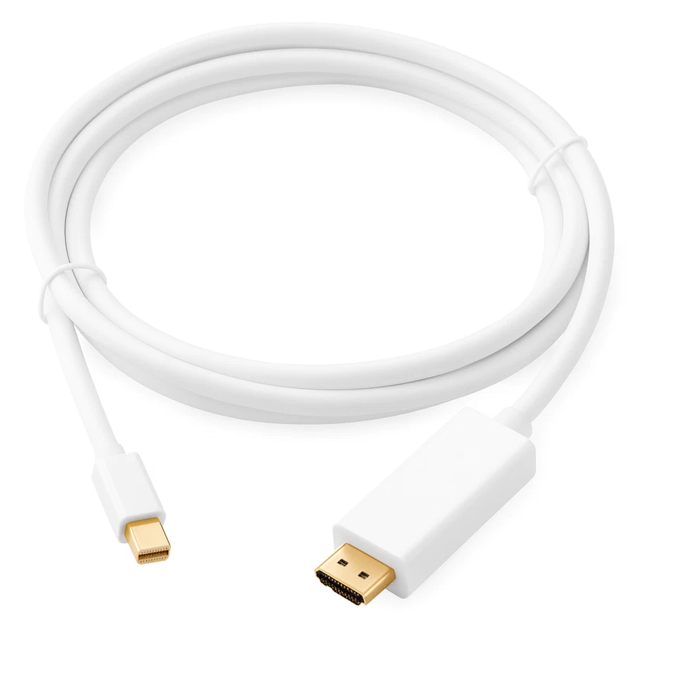 J10 Mini DisplayPort auf HDMI Kabel 1,8m Mini DP zu HDMI, Full HD, Digital Audio - Bild 4 von 4