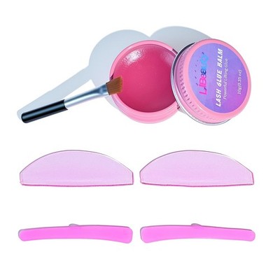 3 Pcs Value Pack, Lash Lift Glue Balm & Korean Flat Shields Kit with Lash Lif...
