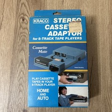 Kraco Stereo Cassette Adaptor for 8-Track Tape Players KCA-7 Music Equipment NOS