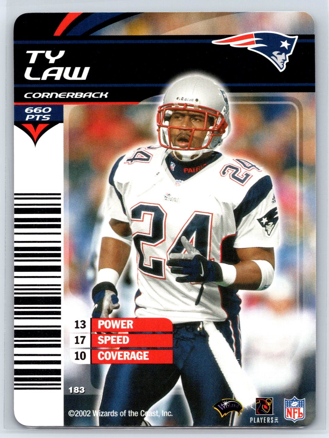 2002 NFL Showdown Ty Law New England Patriots #183