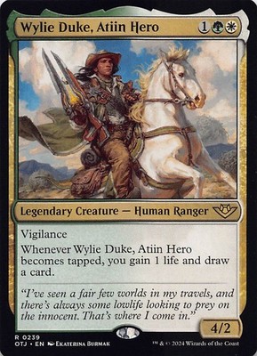 Wylie Duke, Atiin Hero R Outlaws of Thunder Junction 239 NM