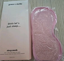 Grace & Stella Shhh Let's Just Sleep Hot+Cool Gel Bead Sleep Eye Mask $15 SEALED