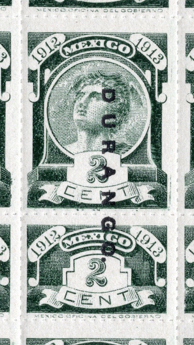 Mexico (1912-13) 2c-Revenue-MNH (Mexican Revolution)(overprint 'DURANGO') Sheet