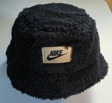NWT 32 Youth Nike Bucket Hat Fleece Black Size 4/7 8A3068-023
