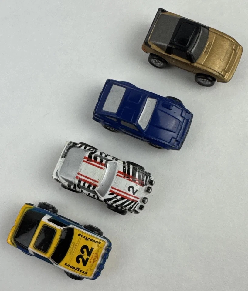 Micro Machines Muscle Car Lot Of 4 Mazda RX7 Goodyear Zebra Datsun Vtg Galoob - Image 2 of 4