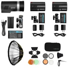Flashpoint XPLOR 300 Pro XPLOR 100 Pro 3-Light Kit Robert Hall Holiday Bundle 