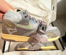 Nike Air Trainer 1 Mid Top Sneaker Grau/Beige/Gelb Leder EU 40 Neu OK