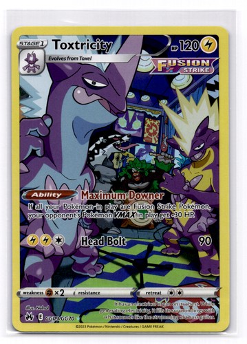 Toxtricity Crown Zenith: Galarian Gallery - Pokemon NM GG09/GG70