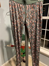 Kari Traa FRYD Leggings Base Laser Pants Quick Dry Women's Medium Floral Birds
