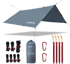 Waterproof Camping Tarp - PU5000mm Coating Rain Fly for Hammock Cover, Tarp T...